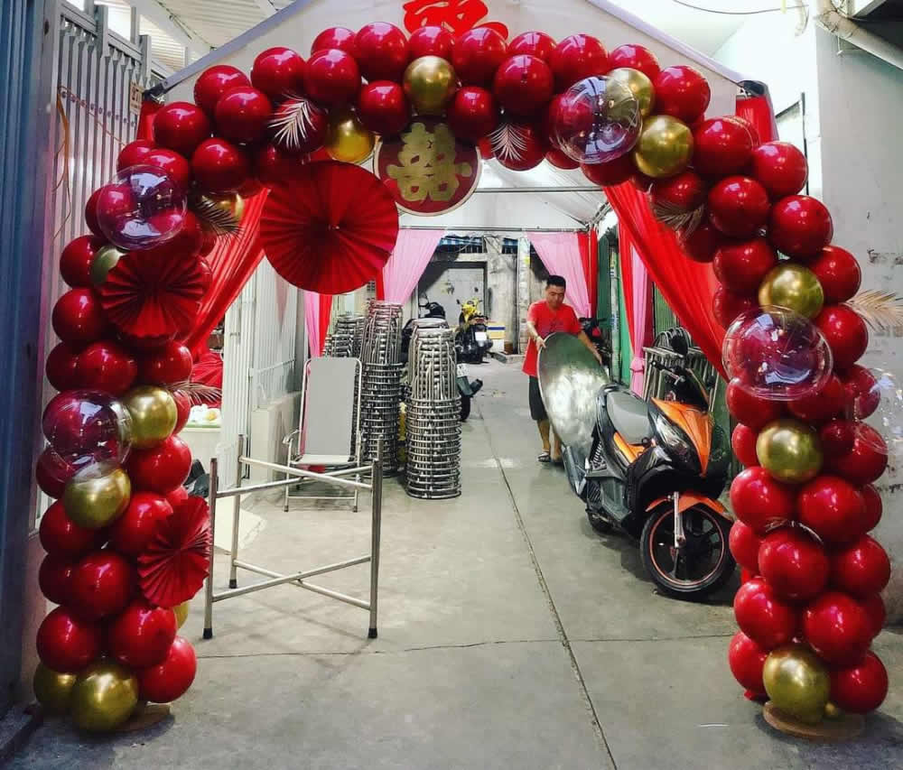 Trang trí cổng bong bóng bay tại TP Vinh Nghệ An