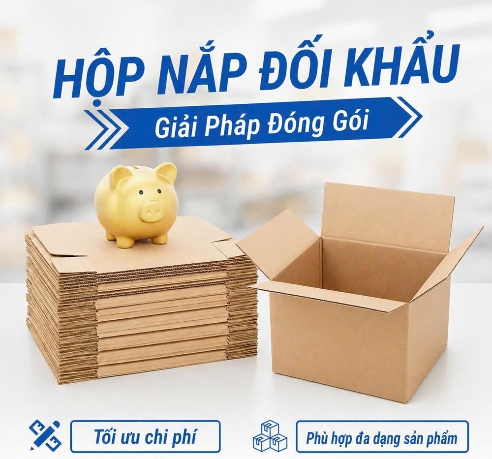 Th&ugrave;ng hộp carton bao b&igrave; t&uacute;i giấy Vinh Nghệ An