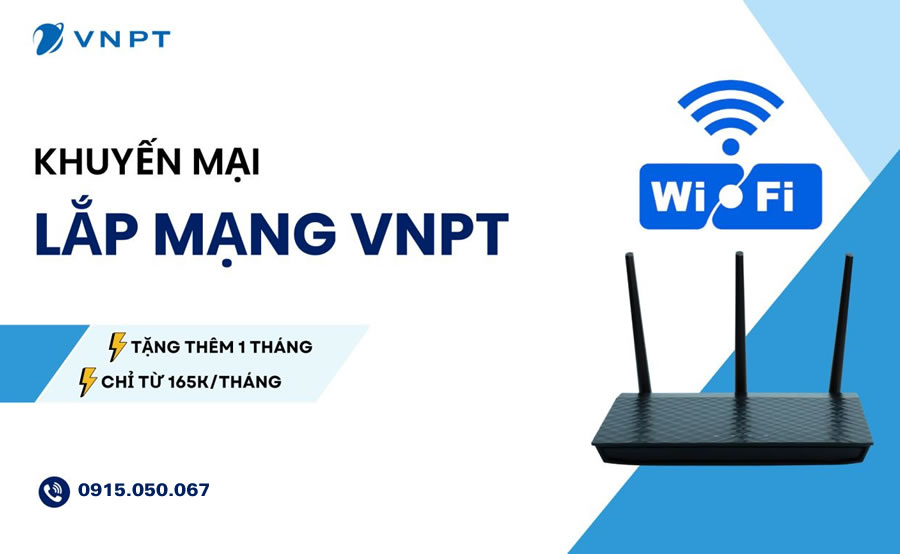 Lắp đặt Internet wifi c&aacute;p quang VNPT Vinaphone Vinh Nghệ An