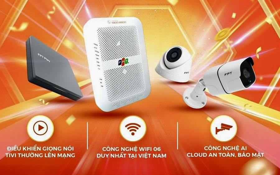 Lắp đặt Internet wifi c&aacute;p quang FPT Vinh Nghệ An