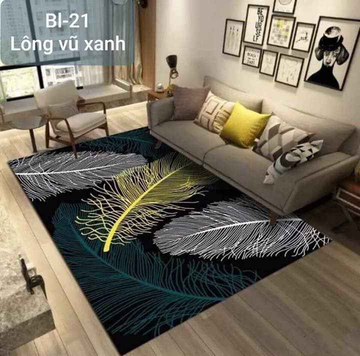 Thảm lót trải sàn trang trí phòng khách bàn ghế sofa TP Vinh Nghệ An