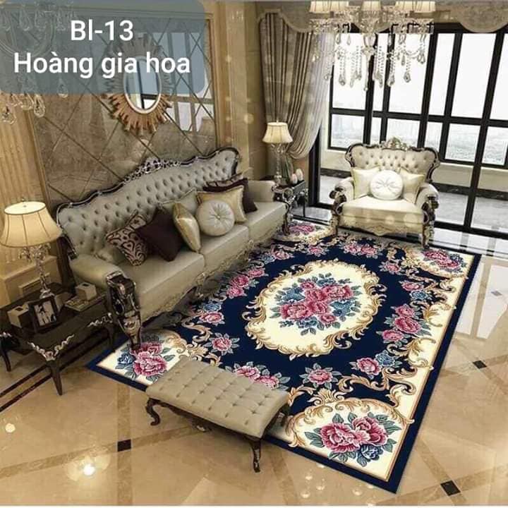 Thảm lót trải sàn trang trí phòng khách bàn ghế sofa TP Vinh Nghệ An